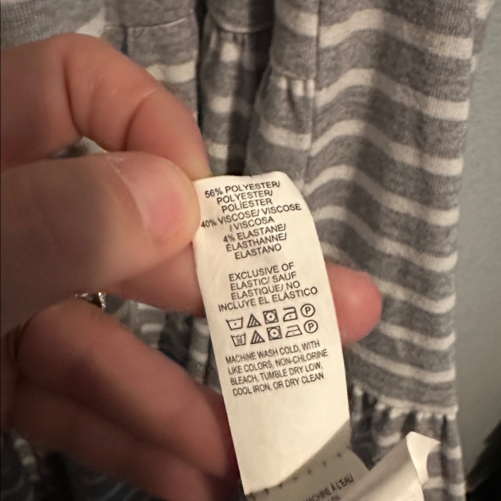 Lucky Brand Gray and White Striped Maxi Dress - Picture 6 of 8